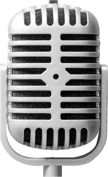 microfone de um estúdio de podcast